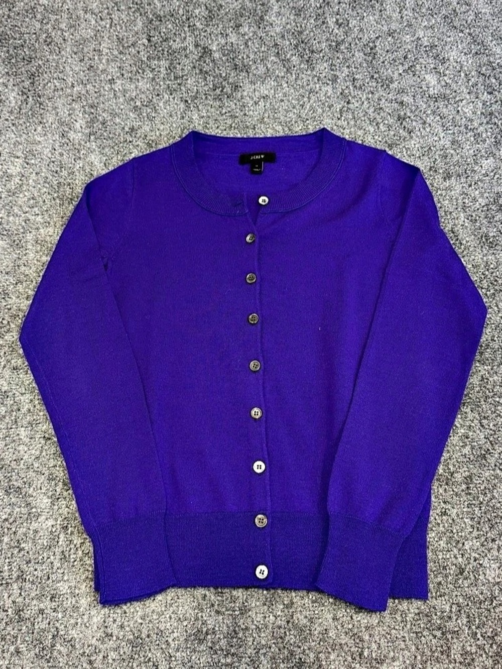J.Crew Purple Button Front Cardigan Size XS